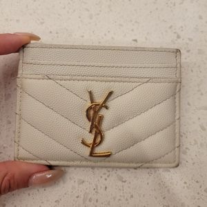 YSL Beige Cardholder